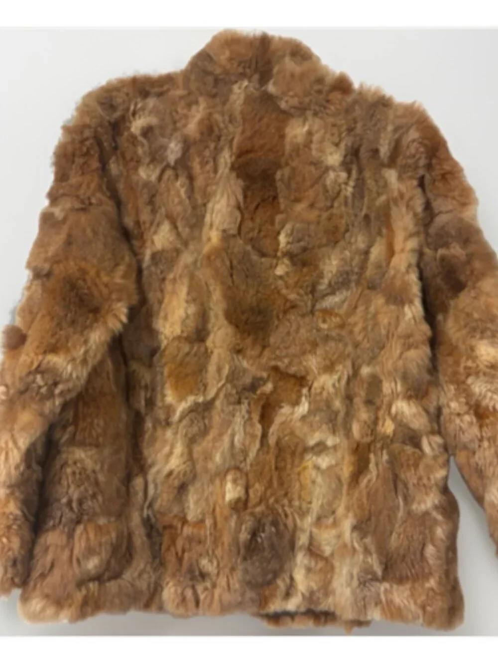 Vintage M. Solomon Sz S Patchwork Rabbit Fur Jacket Coat 70s 80s EXCELLENT!
